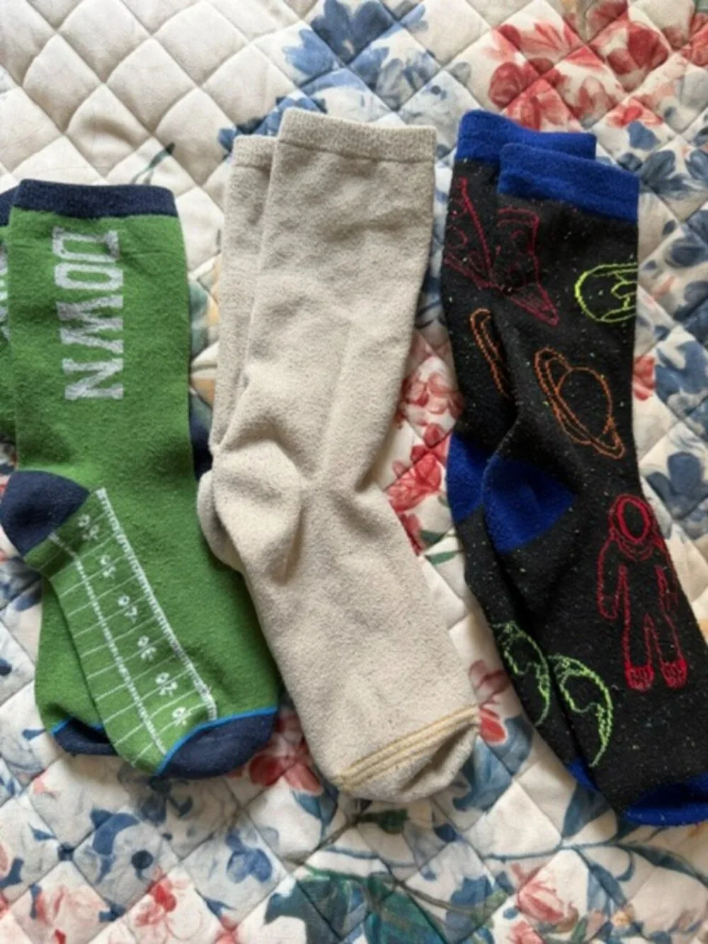 Boys 3 Pairs Assorted Fun Dress Socks